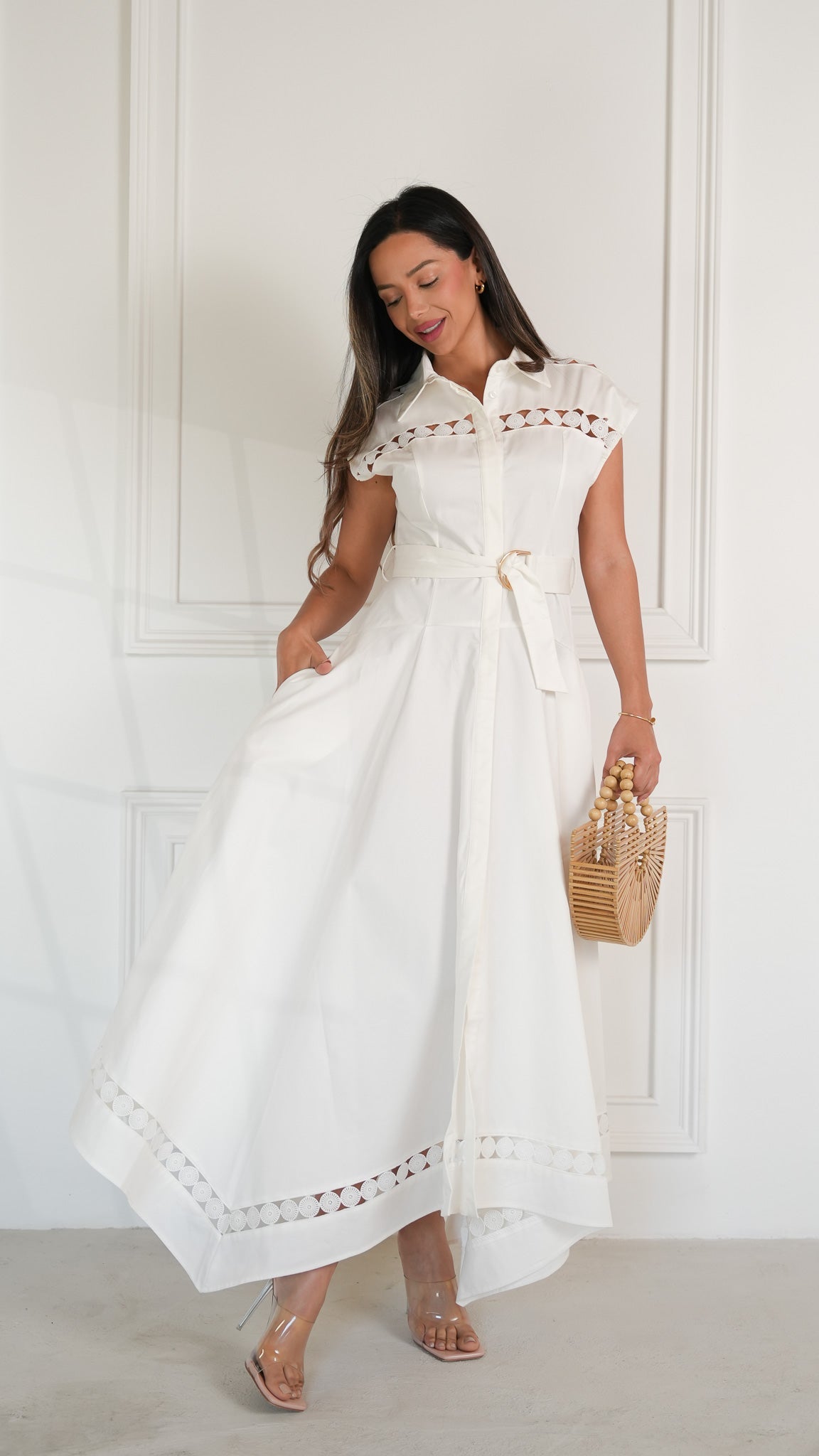 Vestido longo Celeste